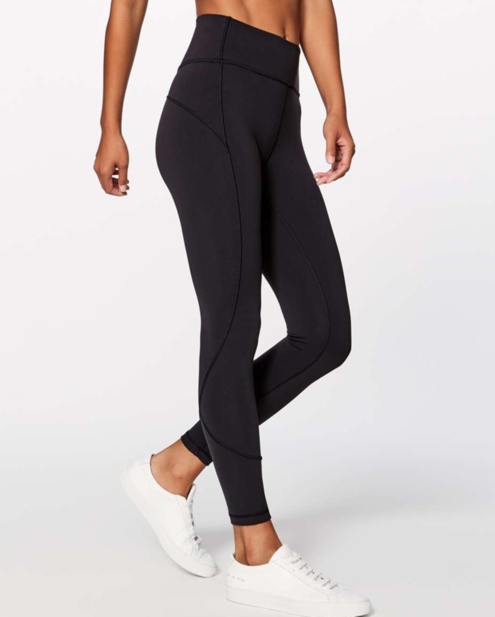 Lululemon In Movement 7/8 Tight *Everlux 25" Black Size 2 Gym Run #W5ANXS